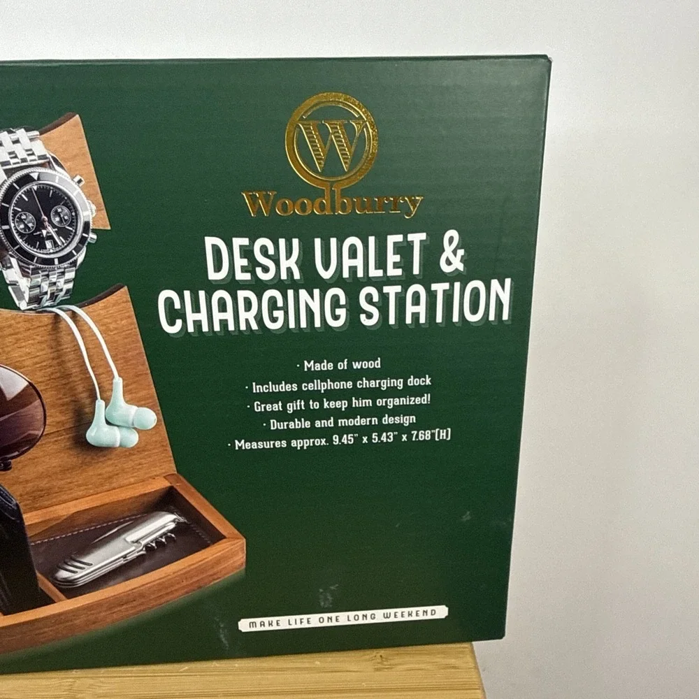 Woodbury Desk‎ Valet and Charging Station Organizer New In Box Cellphone Dock